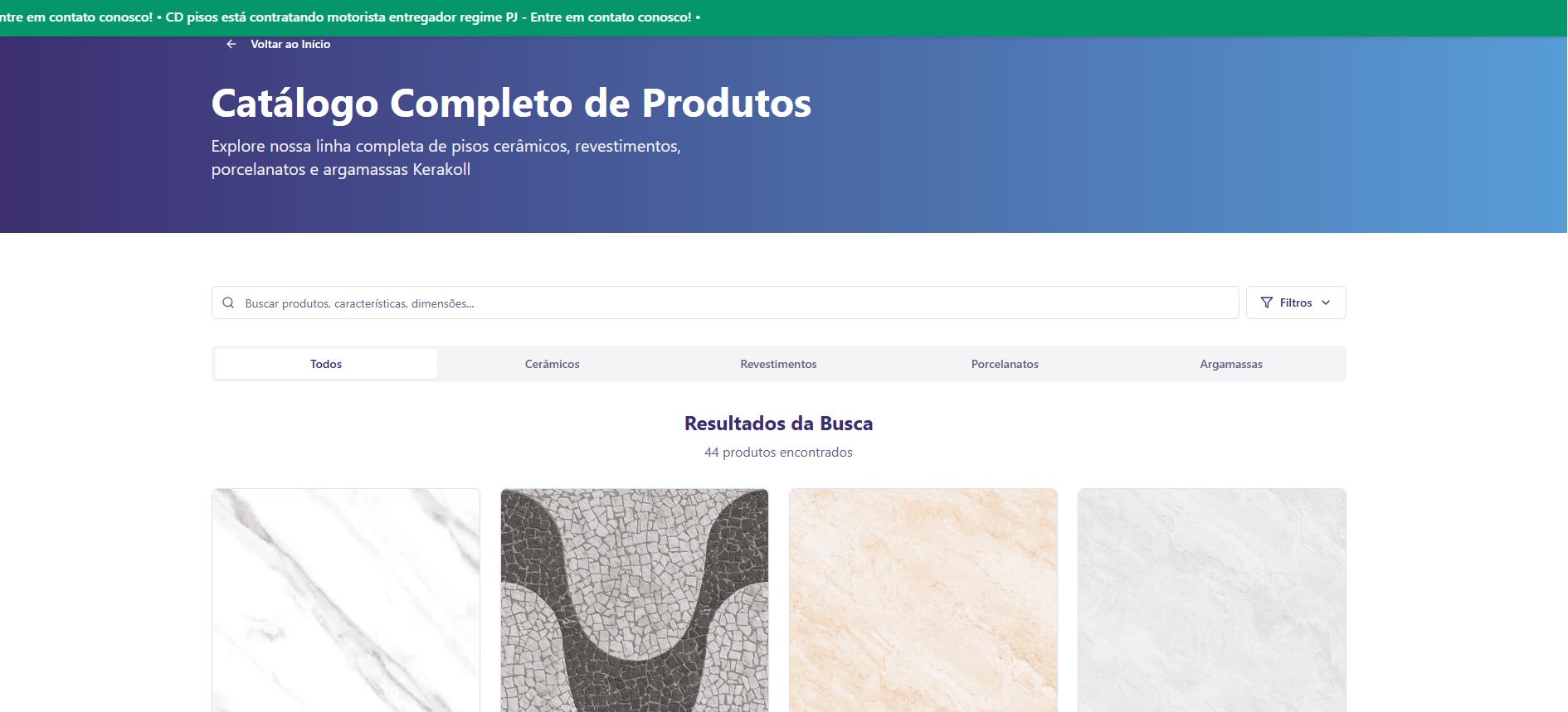 Site C&D Pisos e Distribuição